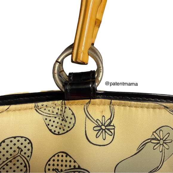 VINTAGE SUNNY HAWAII WOMENS HANDBAG WITH BAMBOO HANDLES - Picture 4 of 7